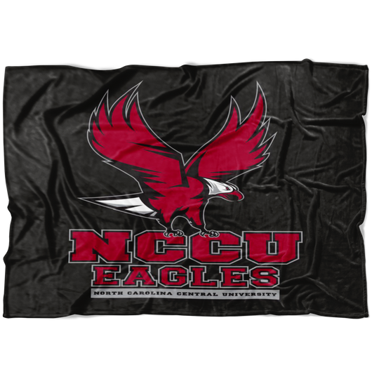 NCCU Fleece Blanket- Black