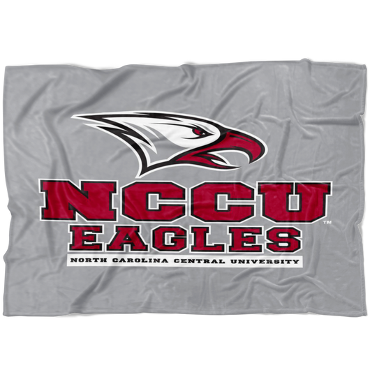 NCCU Fleece Blanket-Grey