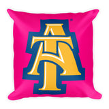 Pink Aggie Logo Pillow