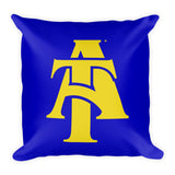 Aggie Logo Pillow-Blue & Gold