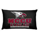 NCCU Black Rectangle Pillow