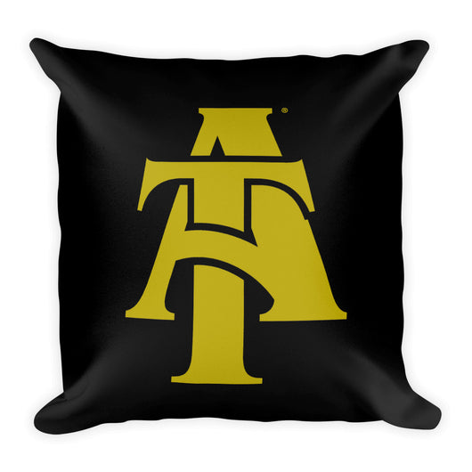 Aggie Logo Pillow-Black & Gold